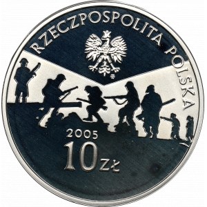 III RP, 10 złotych 2005 - 60. rocznica zakończenia II Wojny Światowej