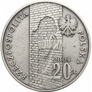 III RP, 20 złotych 2004 - Pamięci ofiar Getta w Łodzi