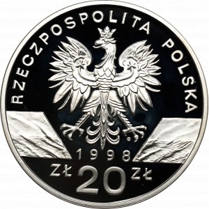 III RP, 20 złotych 1998 Ropucha Paskówka