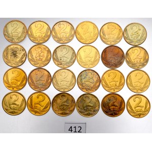 PRL, sada 2 zlaté 1978-88 (24 kusov)
