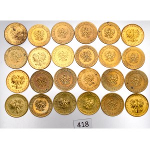 PRL, Set of 5 Gold 1982-87 (24 copies)