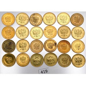 PRL, sada 5 kusov Gold 1982-86 (24 kusov)
