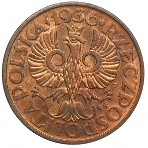 II Republic of Poland, 2 groschen 1936