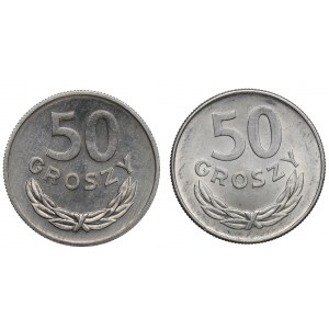 PRL, Zestaw 50 groszy 1976-78