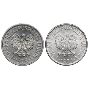 Poľská ľudová republika, sada 50 grošov 1976-78