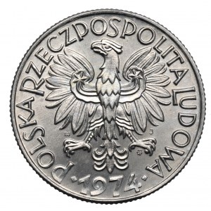 PRL, 5 zloty Fischerman 1974
