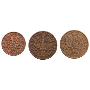 Second Republic, Set 1-2 pennies 1925-28