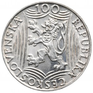 Československo, 100 korun 1949, Kremnica - Stalin