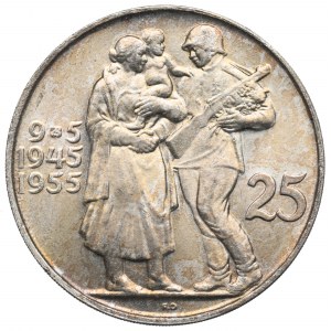 Czechoslovakia, 25 korona 1955
