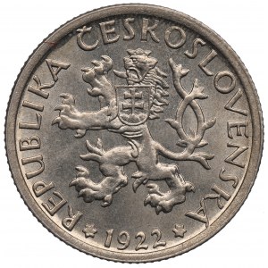 Czechoslovakia, 1 korona 1922