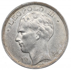 Belgicko, 20 frankov 1934