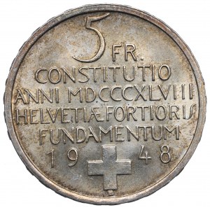 Switzerland, 5 francs 1948
