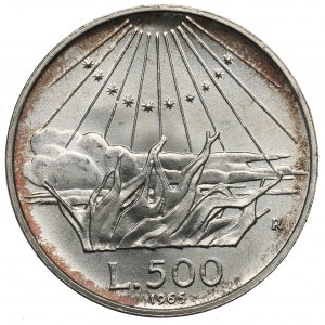 Italy, 500 lire 1965