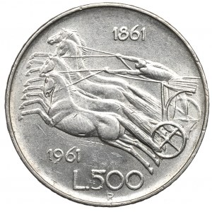 Italy, 500 lire 1961