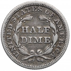 USA, polovičný desaťcent 1847