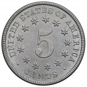 USA, 5 centov 1882