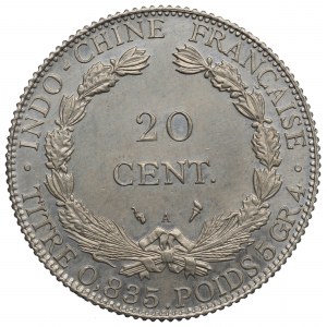 Francúzska Indočína, 20 centimov 1916