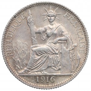 Francúzska Indočína, 20 centov 1916