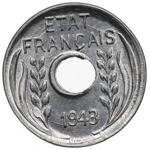 Francúzska Indočína, 1 centim 1943