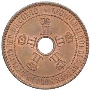 Kongo Belgijskie, 5 centimów 1887
