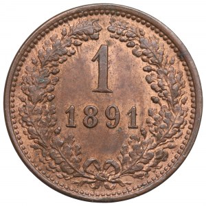 Austria, 1 kreuzer 1891