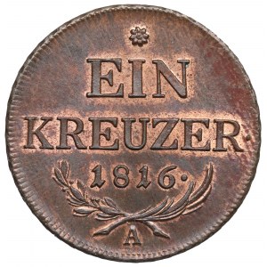 Austria, Franz I, 1 kreuzer 1816 Vienna