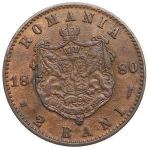 Rumunsko, 2 bani 1880