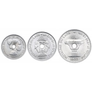 Laos, set 10-50 cents 1952, Paris