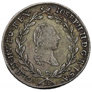 Rakúsko-Uhorsko, Jozef II, 20 krajcars 1787