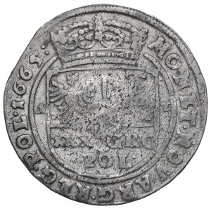 Jan II Kazimierz, Tymf 1665, Bydgoszcz - rzadkość SEERVATA