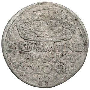 Žigmund I. Starý, Grosz 1527, Krakov - minca bez pruhu v A