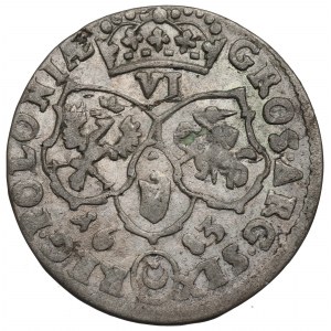 Jan III Sobieski, Szóstak 1683, Bydgoszcz - herb Leliwa/bez rękawa