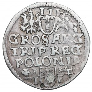 Žigmund III Vasa, Trojak 1595, Wschowa - NEZNAČENÉ SIG-I
