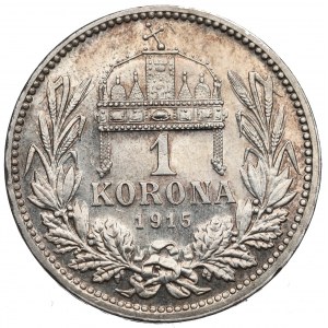 Maďarsko, 1 koruna 1915