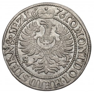 Śląsk, Księstwo Oleśnickie, Sylwiusz Fryderyk, 3 krajcary 1676, Oleśnica