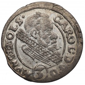 Sliezsko, Ziębicko-Oleśnické kniežatstvo, Karol, 3 krajcary 1614, Olesnica - nepopísané