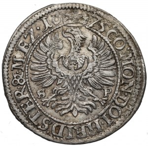 Silesia, Sylvius Friedrich, 3 kreuzer 1675, Duchy of Württemberg-Oels