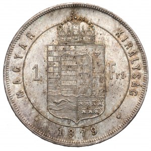 Hungary, Franz Joseph, 1 forint 1879
