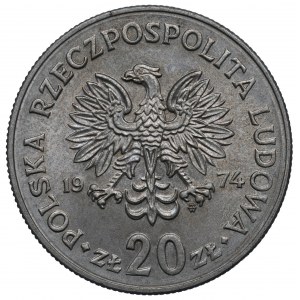 PRL, 20 zloty 1974 Nowotko