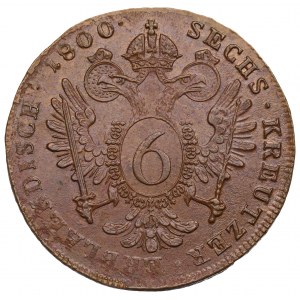 Austria, Franciszek II, 6 krajcarów 1800 C