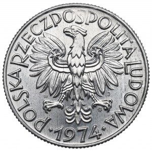 PRL, 5 złotych 1974 Rybak