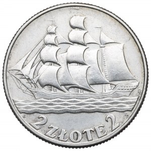 II Republic of Poland, 2 zloty 1936 Ship