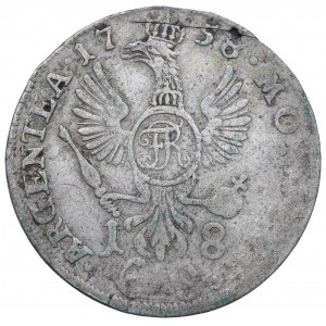Německo, Prusko, Fridrich II., ort, 1758 A, Berlín