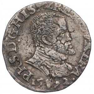 Spanish Netherlands, 1/2 ecu 1592