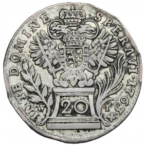 Austria, 20 kreuzer 1763