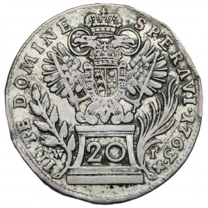 Rakúsko, 20 krajcars 1763