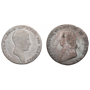 Germany, Set of 4 pennies and 1/6 of a thaler