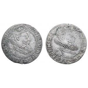 Sigismund III, Lot of 6 groschen 1624-25