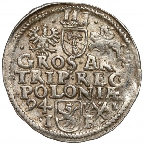 Sigismund III, 3 groschen 1594, Posen