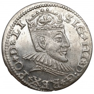 Zygmunt III Waza, Trojak 1590, Ryga - menniczy